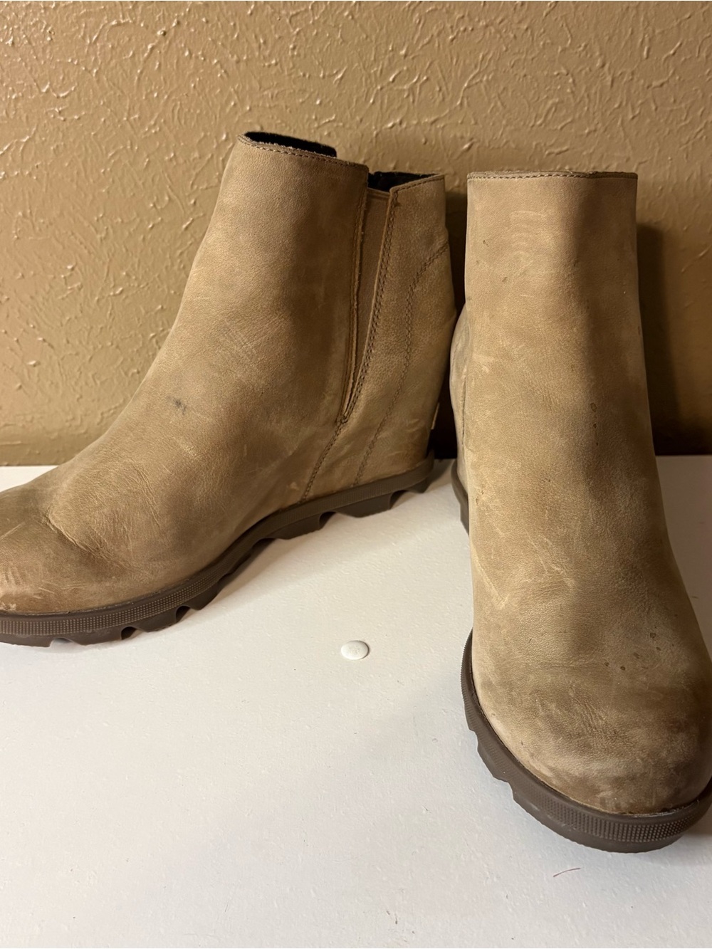 Sorel Tan Suede Ankle Booties - Picture 4 of 8